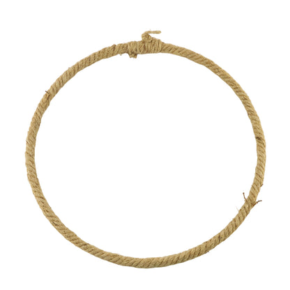 38cm or 41cm | Jute Rope Covered Wire Hoop with Hanger | Wreath Making Projects