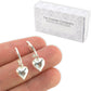Sterling Silver Hoop & Heart Drop Earrings | Mini Gift | Cracker Filler