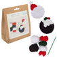 Christmas Coasters | Makes 2 | Crochet Craft Kit with Tool