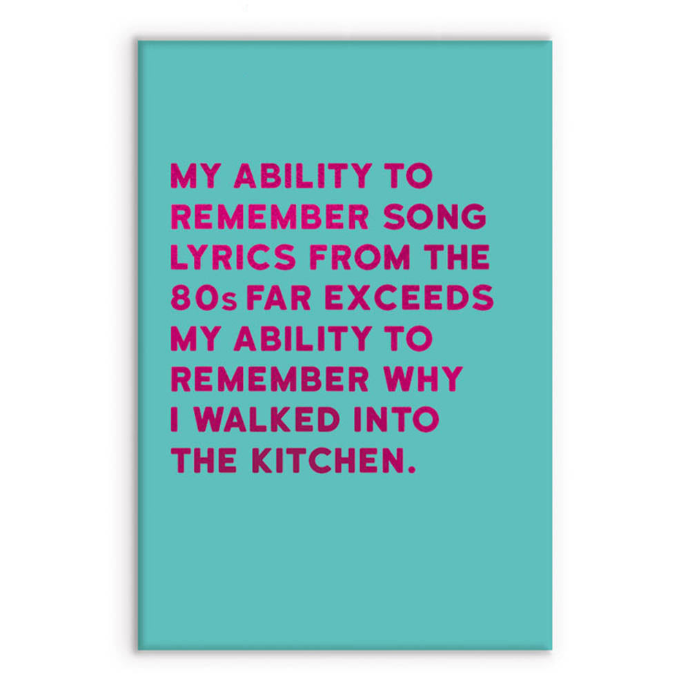 Song Lyrics of the 80s | Funny Magnet | Little Gift | Cracker Filler