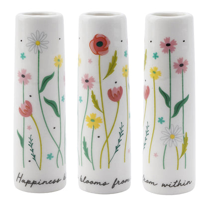 Happiness Blooms from Within | Little Bud Vase | Little Gift | Cracker Filler