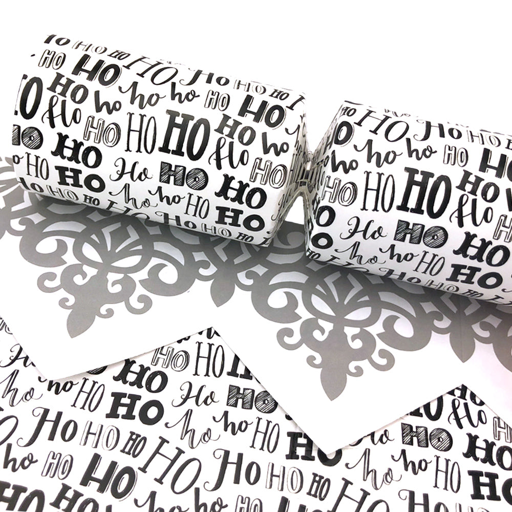 Ho Ho Ho Print | Christmas Cracker Making Craft Kit | Make & Fill Your Own