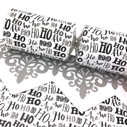 Ho Ho Ho Print | Christmas Cracker Making Craft Kit | Make & Fill Your Own