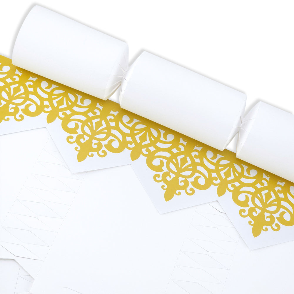 White Linen | Makes 8 Standard DIY Crackers | Cracker Making Craft Kit