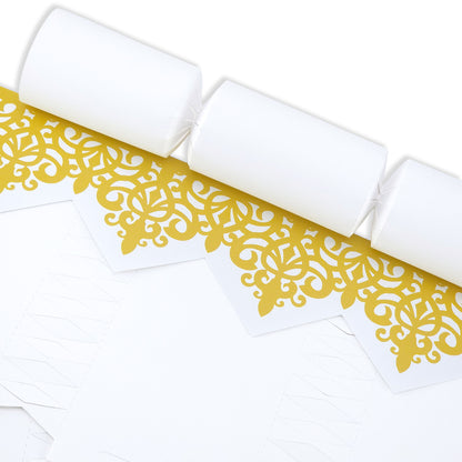 White Linen | Makes 8 Standard DIY Crackers | Cracker Making Craft Kit