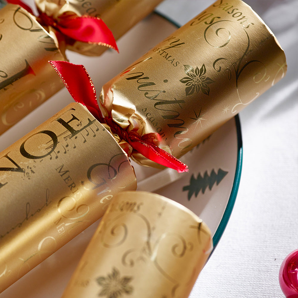 Gold Foil | 8 Budget Friendly Fill Your Own Crackers | Ready Made