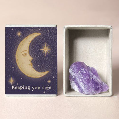 Celestial Crystal Matchbox Gift | Natural Crystal | Cracker Filler