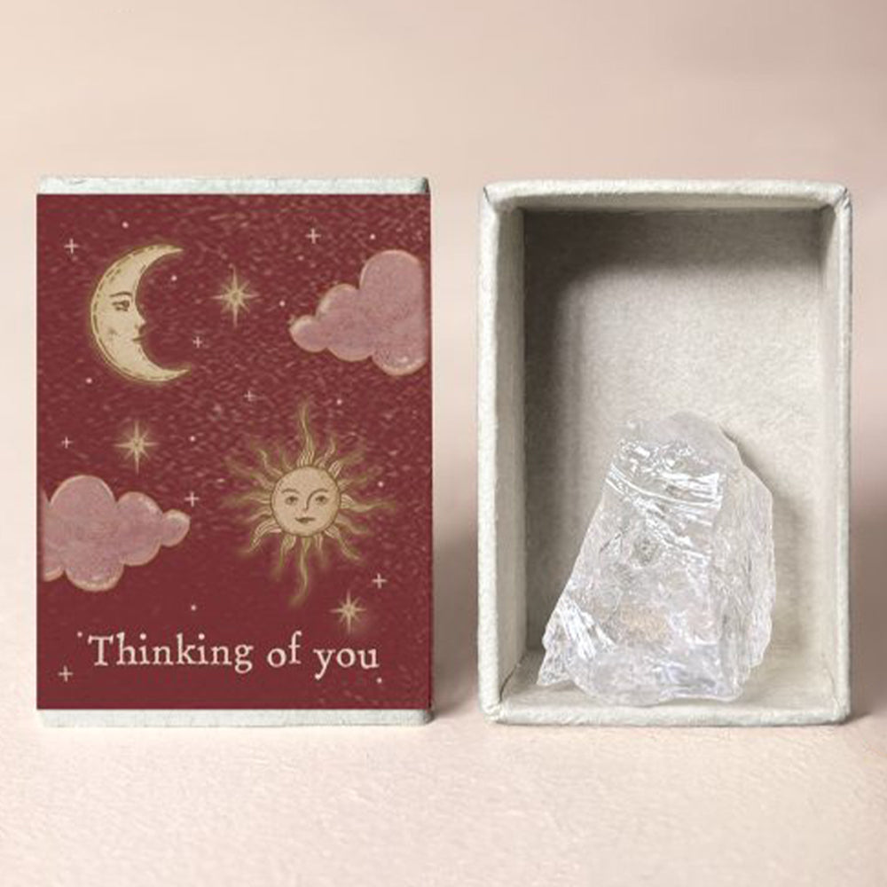Celestial Crystal Matchbox Gift | Natural Crystal | Cracker Filler
