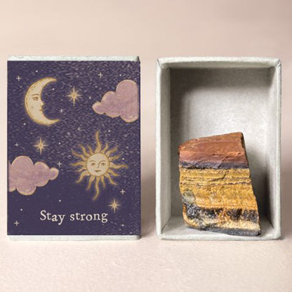 Celestial Crystal Matchbox Gift | Natural Crystal | Cracker Filler