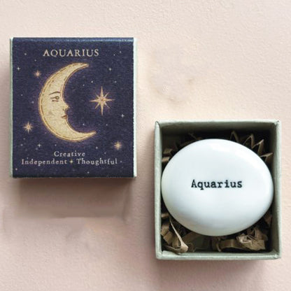 Star Sign | Boxed Zodiac Celestial Pebble Gift | Cracker Filler