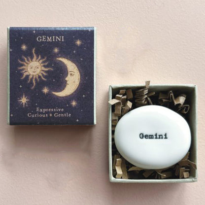 Star Sign | Boxed Zodiac Celestial Pebble Gift | Cracker Filler