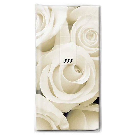 White Roses | Pocket Size Tissue Pack | Little Gift | Cracker Filler