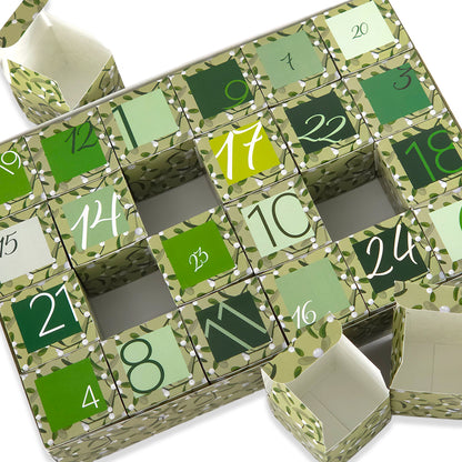 Advent Calendar Making Kit | 24 Cube Boxes & Outer Box | Simply Mistletoe