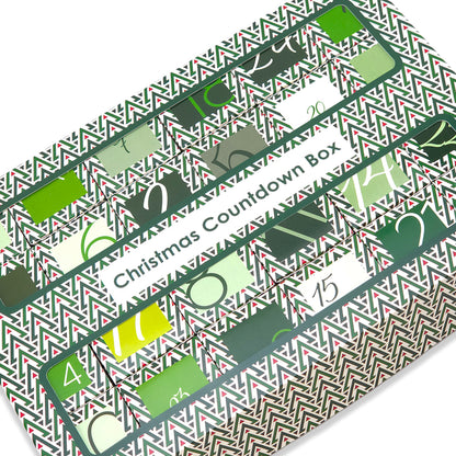 Advent Calendar Making Kit | 24 Cube Boxes & Outer Box | Christmas Tree Wave