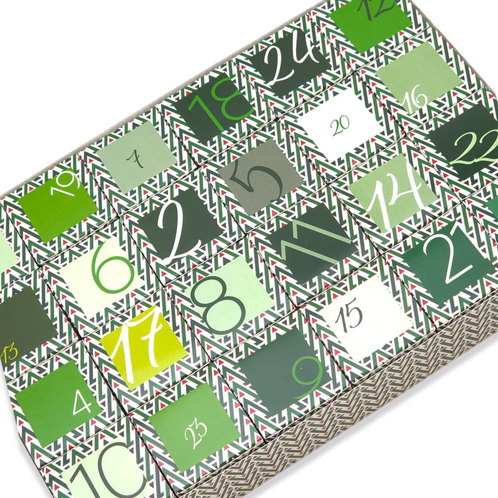 Advent Calendar Making Kit | 24 Cube Boxes & Outer Box | Christmas Tree Wave