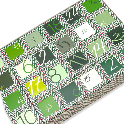 Advent Calendar Making Kit | 24 Cube Boxes & Outer Box | Geometric Christmas