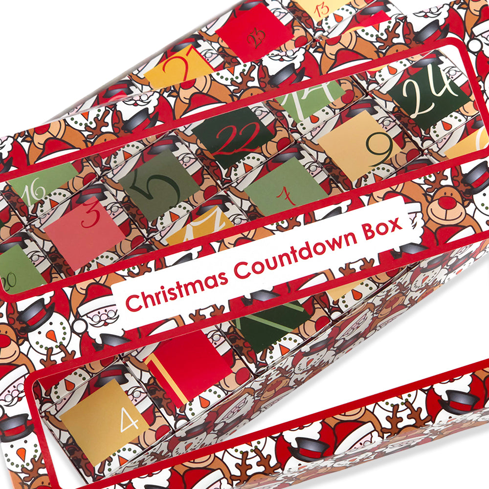 Advent Calendar Making Kit | 24 Cube Boxes & Outer Box | Christmas Character