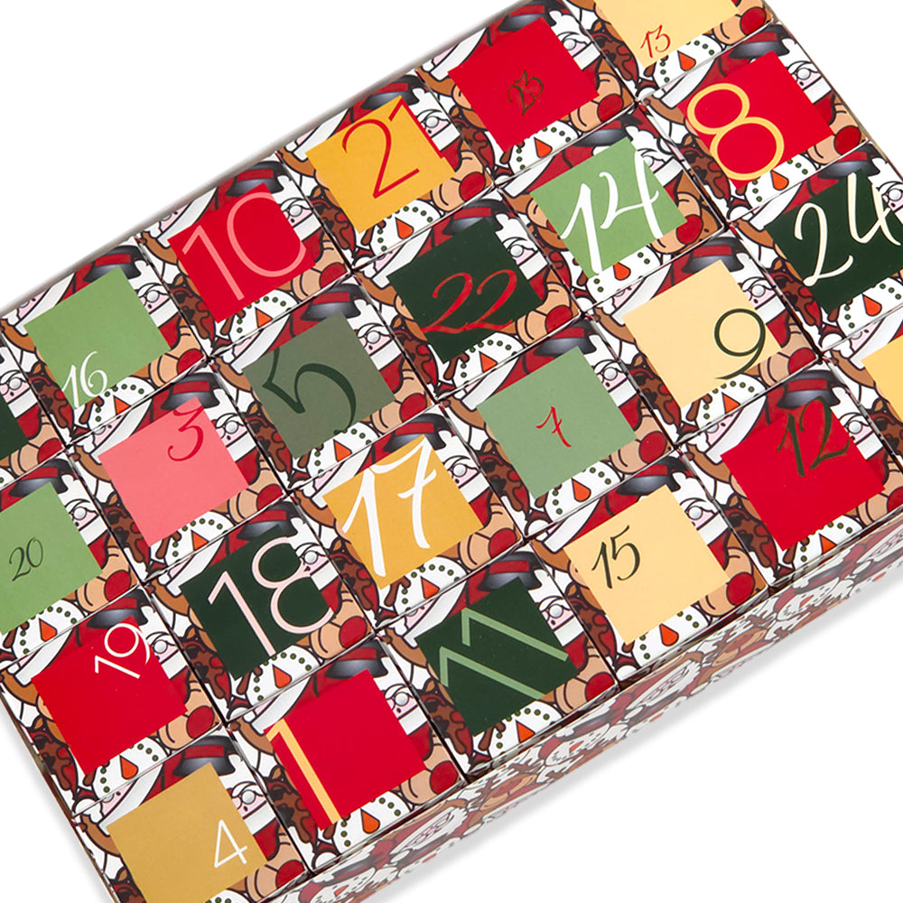 Advent Calendar Making Kit | 24 Cube Boxes & Outer Box | Christmas Character