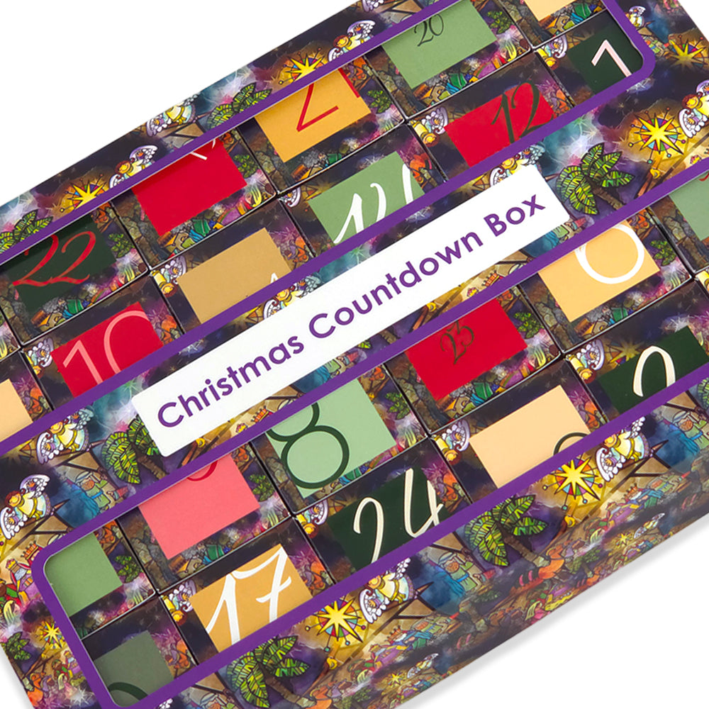 Advent Calendar Making Kit | 24 Cube Boxes & Outer Box | Kids Nativity