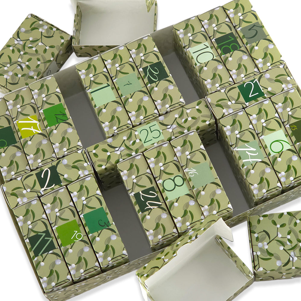 Advent Calendar Making Kit | 25 Soap Boxes & Outer Box | Simply Mistletoe