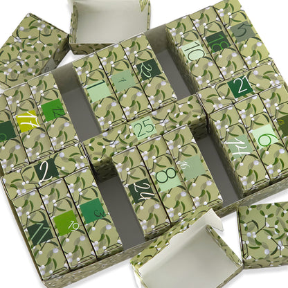 Advent Calendar Making Kit | 25 Soap Boxes & Outer Box | Simply Mistletoe