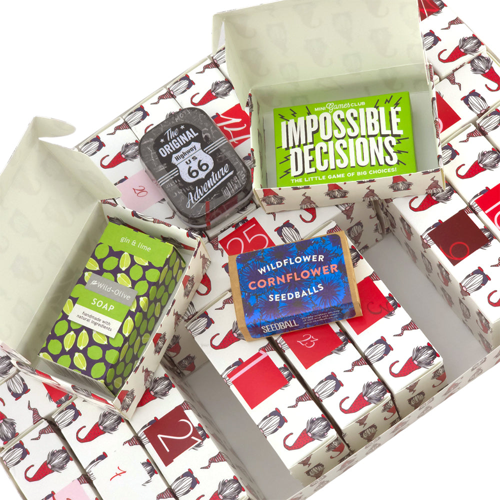 Advent Calendar Making Kit | Cube or Soap Box Style | Nordic Gonk