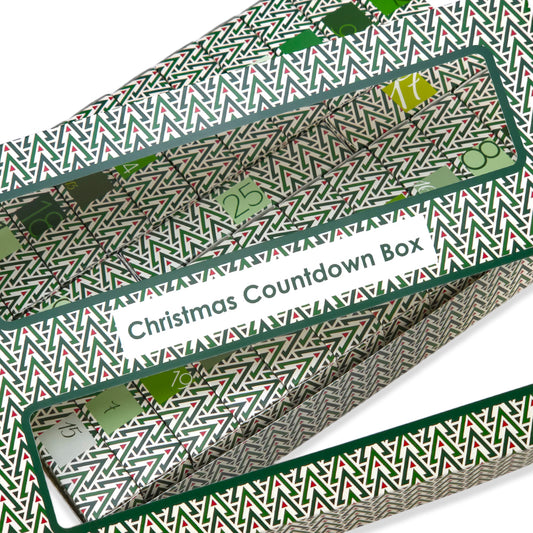 Advent Calendar Making Kit | 25 Soap Boxes & Outer Box | Christmas Tree Wave