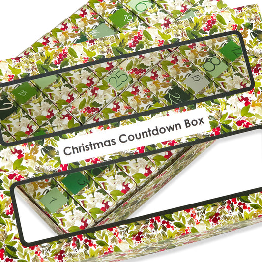 Advent Calendar Making Kit | 25 Soap Boxes & Outer Box | Watercolour Berries