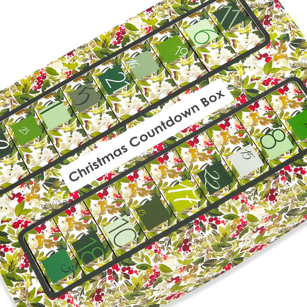 Advent Calendar Making Kit | 25 Soap Boxes & Outer Box | Watercolour Berries