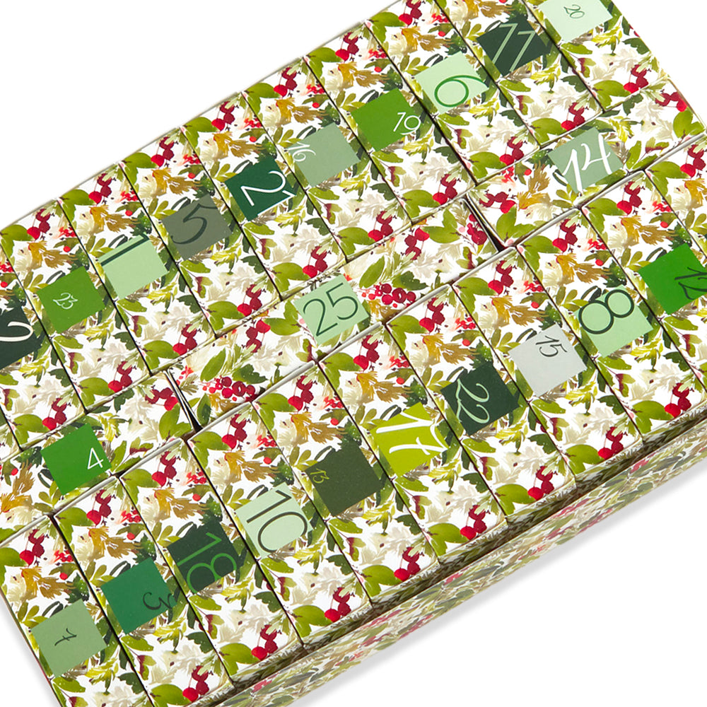 Advent Calendar Making Kit | 25 Soap Boxes & Outer Box | Watercolour Berries