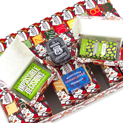 Advent Calendar Making Kit | 25 Soap Boxes & Outer Box | Christmas Character