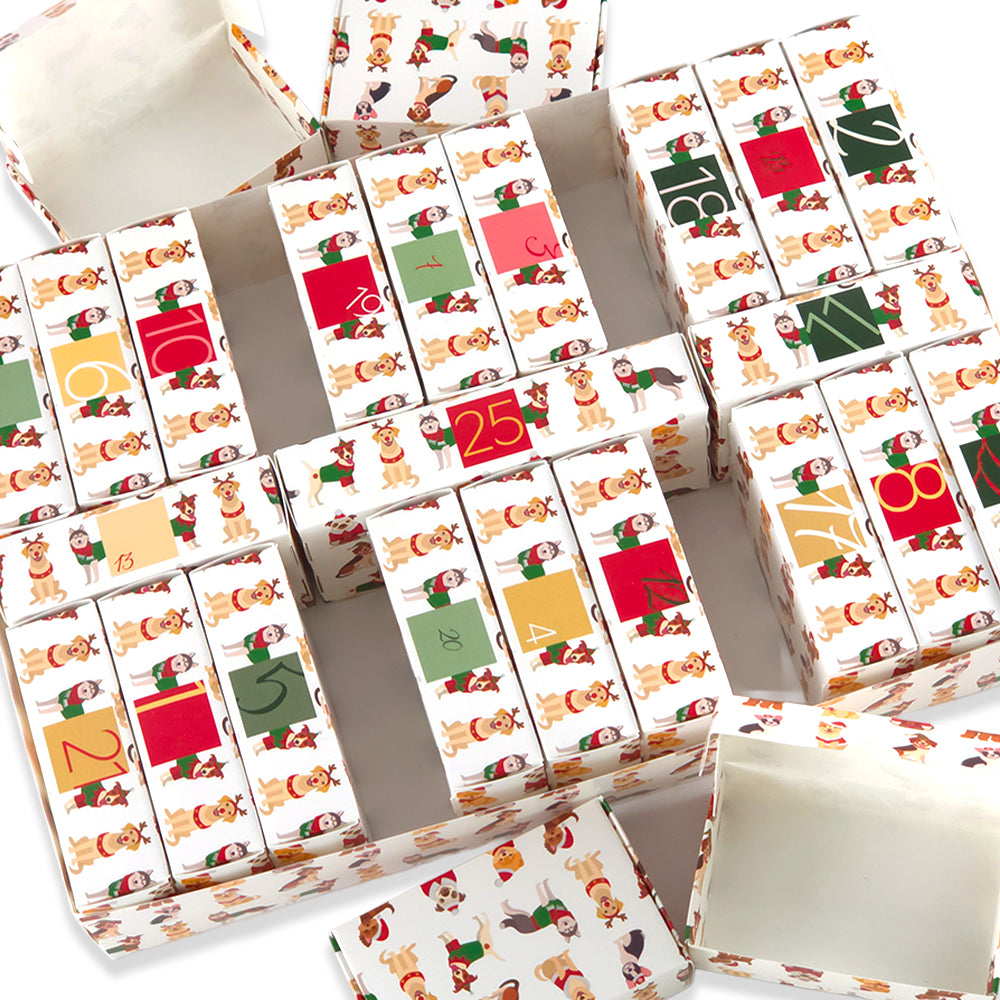 Advent Calendar Making Kit | Cube or Soap Box Style | Christmas Dogs