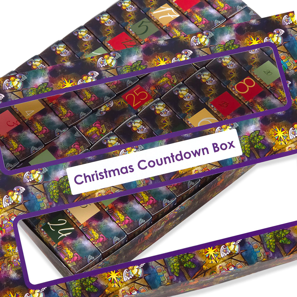 Advent Calendar Making Kit | 25 Soap Boxes & Outer Box | Kids Nativity