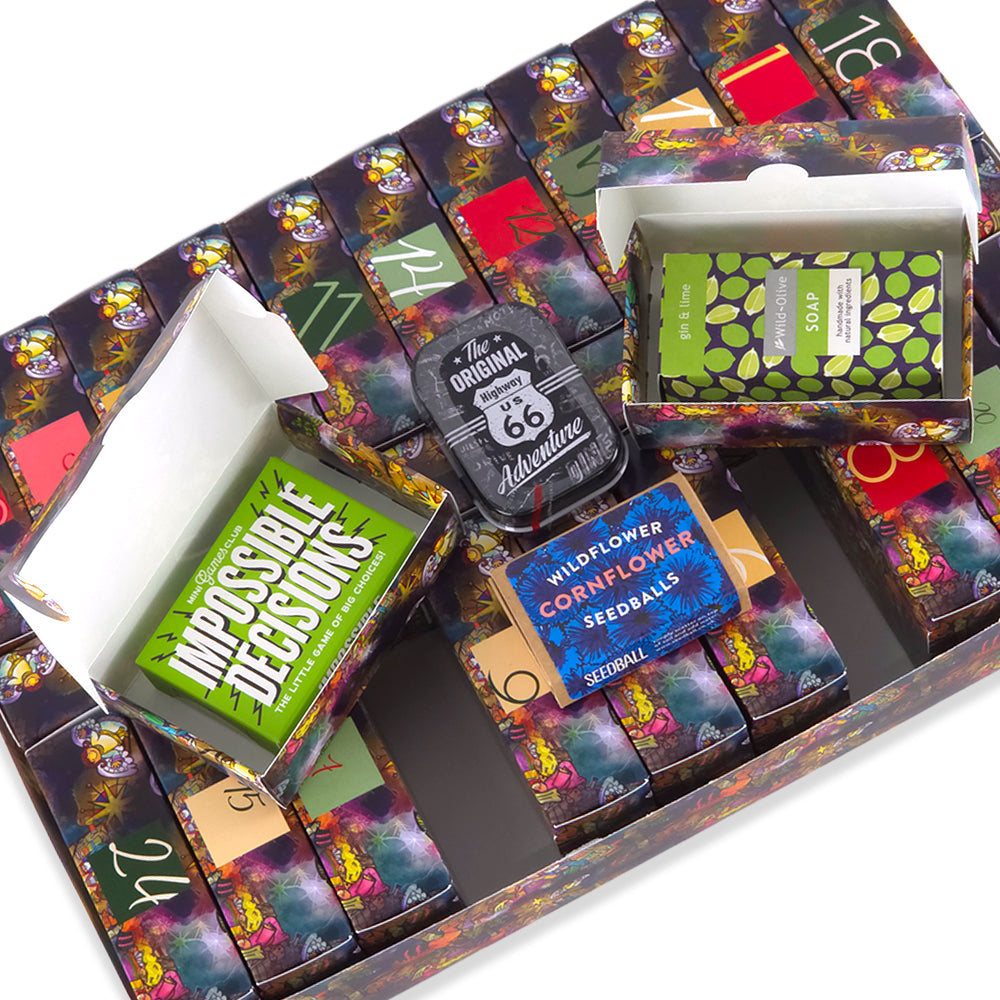 Advent Calendar Making Kit | 25 Soap Boxes & Outer Box | Kids Nativity