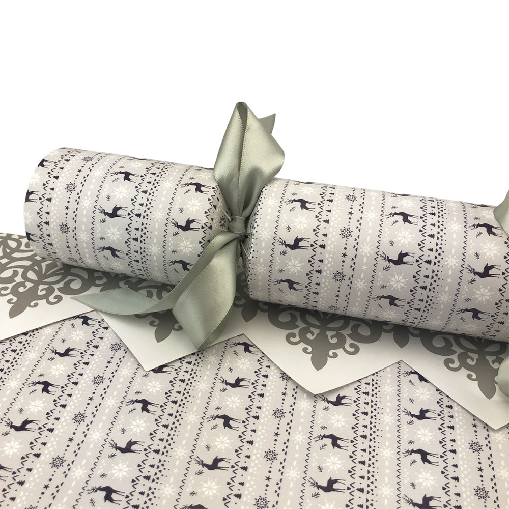 Nordic Christmas Print Cracker Making Kits - Make & Fill Your Own