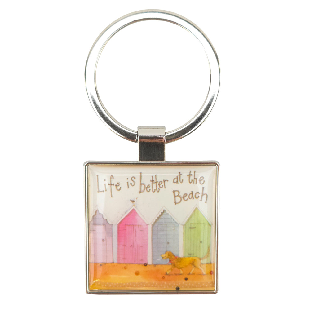 Life is Better at the Beach | Metal Keyring | Little Gift | Cracker Filler