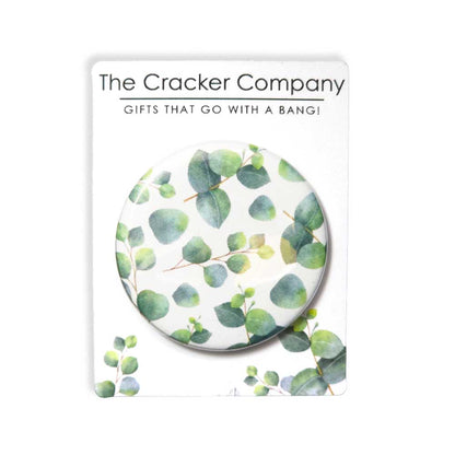 Water Eucalyptus Spray | 38mm Button Pin Badge | Little Gift | Cracker Filler