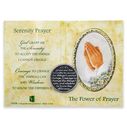Christian Faith | Metal Pocket Token & Prayer Card | Cracker Filler Gift