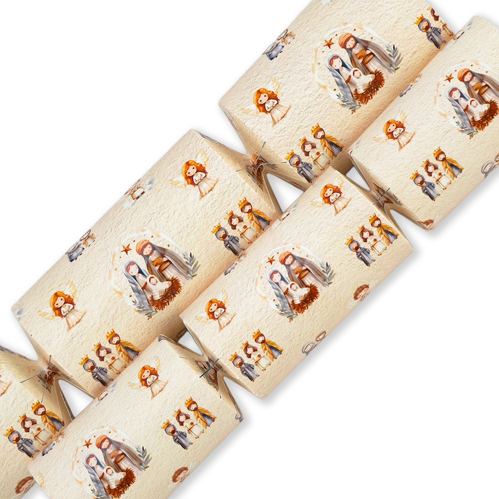 Watercolour Nativity | Christmas Cracker Making Craft Kit | Make & Fill Your Own