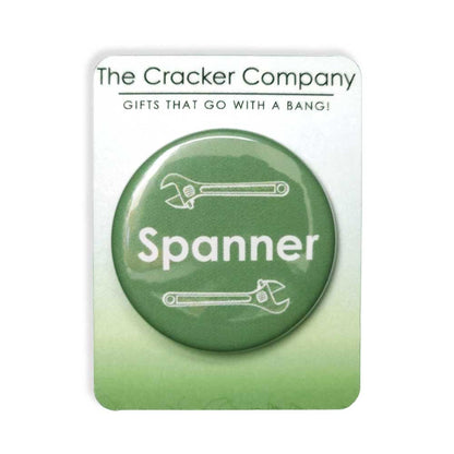 Spanner | 38mm Button Pin Badge | Mini Gift | Cracker Filler
