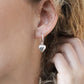 Sterling Silver Hoop & Heart Drop Earrings | Mini Gift | Cracker Filler