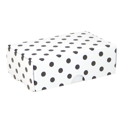 Monochrome Dots | Little Gift Box | Soap Bar Sized | Single or 6 Boxes | 57x88x30mm