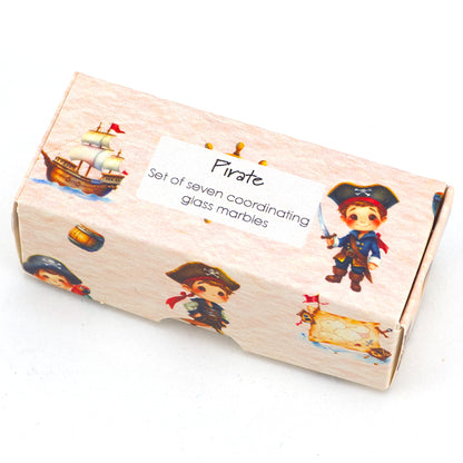 Pirate | Mini Box of Marbles for Kids | Cracker Filler | Party Bag Gift