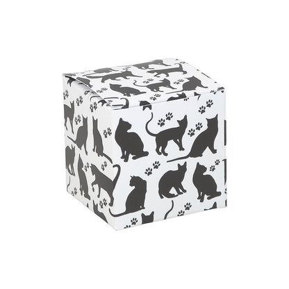 Cat Silhouettes | Little Gift Box | 5cm Cube | Single or 6 Boxes