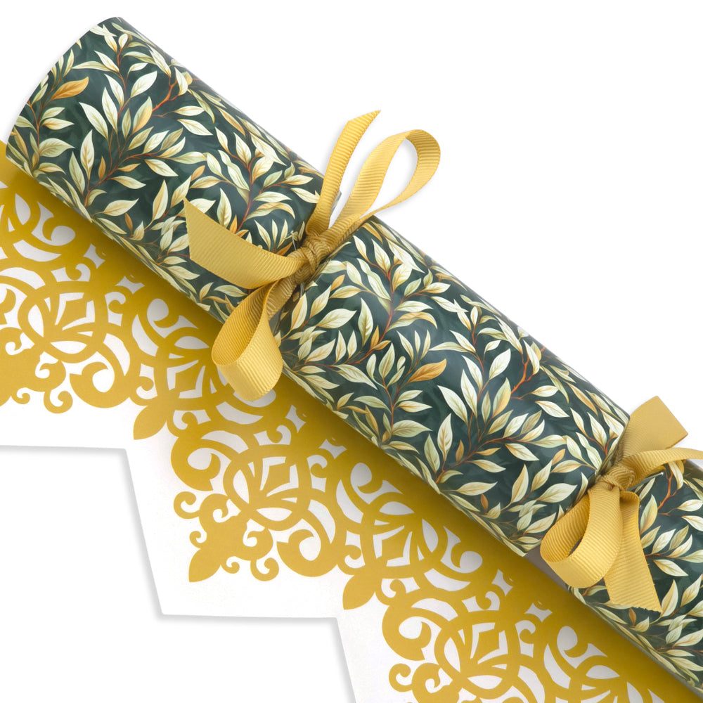 William Morris Golden Foliage | 4 or 6 Ready to Fill Crackers | Just Add Gifts