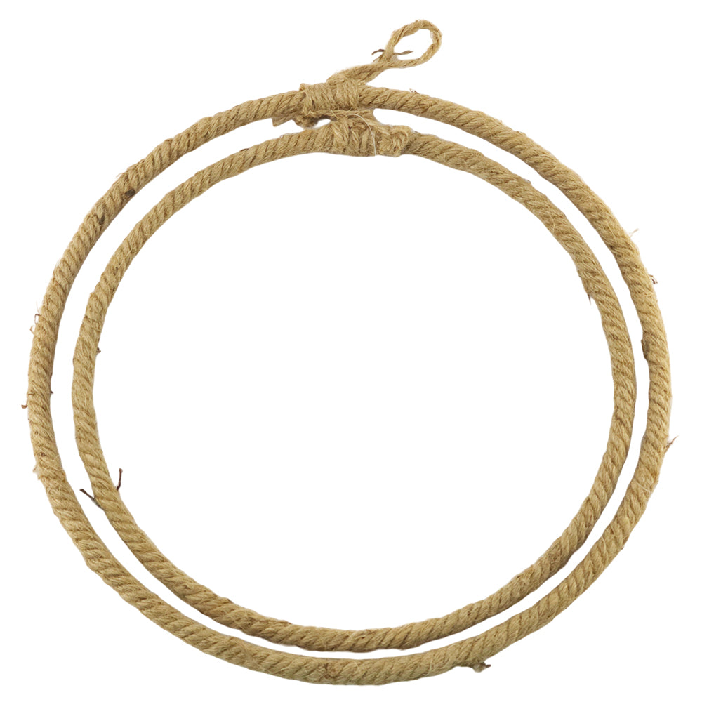 38cm or 41cm | Jute Rope Covered Wire Hoop with Hanger | Wreath Making Projects