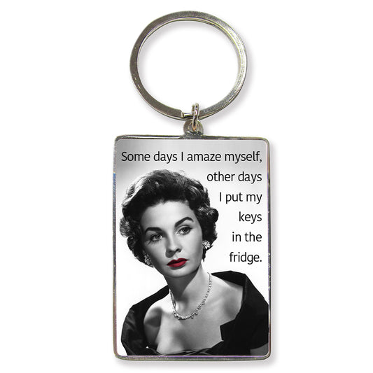 Some Days I Amaze Myself... | Metal Keyring | Little Gift | Cracker Filler