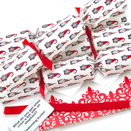 Nordic Gonk | 4 or 6 Ready to Fill Christmas Crackers | Just Add Gifts