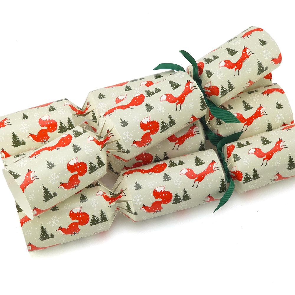 Christmas Fox | 4 or 6 Ready to Fill Christmas Crackers | Just Add Gifts