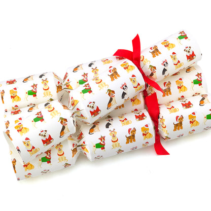 Christmas Dogs | 4 or 6 Ready to Fill Christmas Crackers | Just Add Gifts